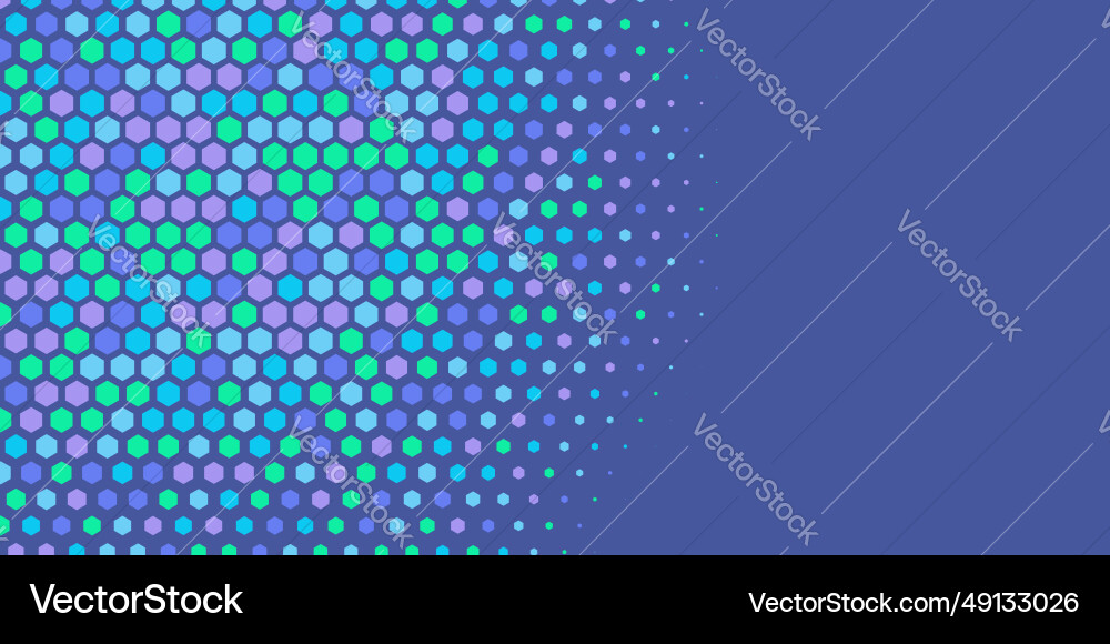 Geometric abstract hexagon multi color background Vector Image