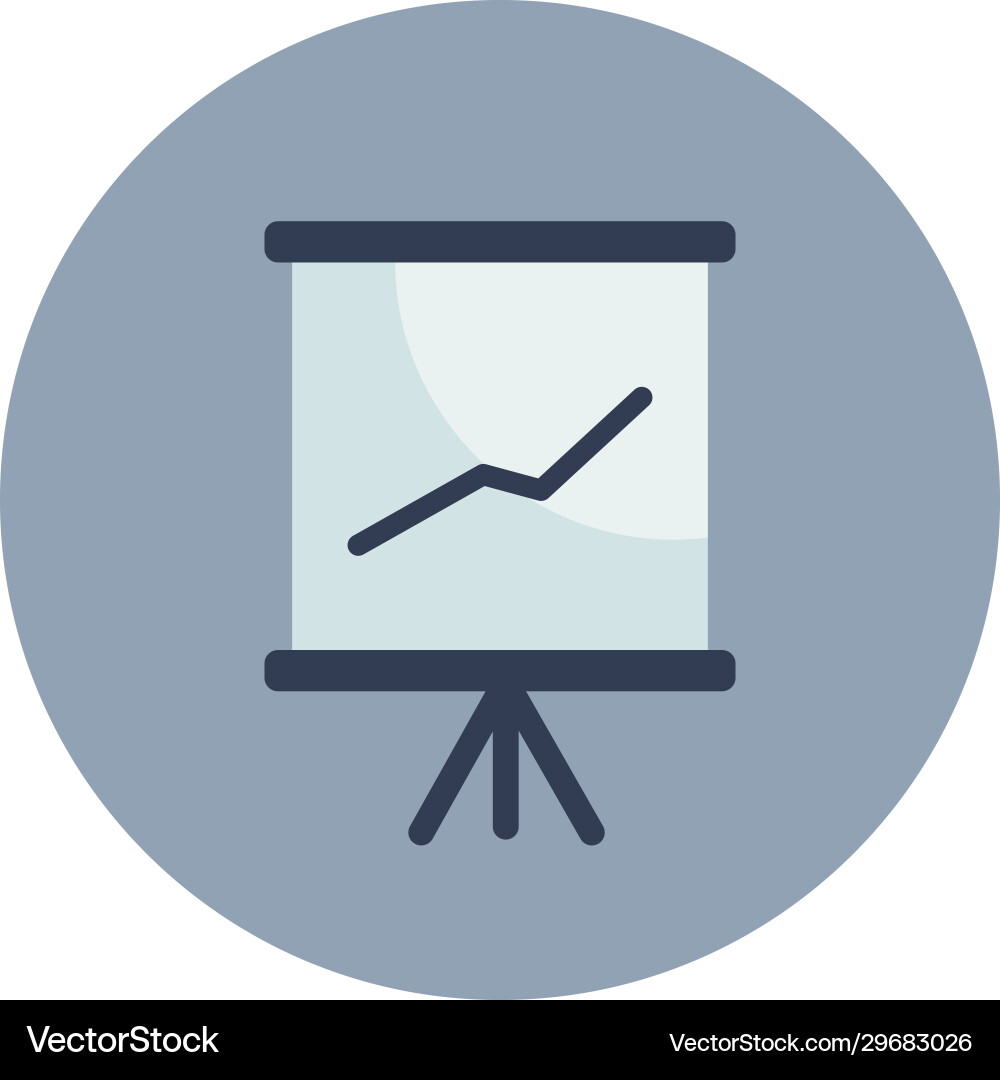 Isolated workflow board flat block style icon Isolated workflow board flat block style icon vector image