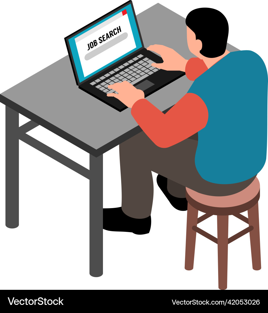 Jobless man icon Jobless man icon vector image