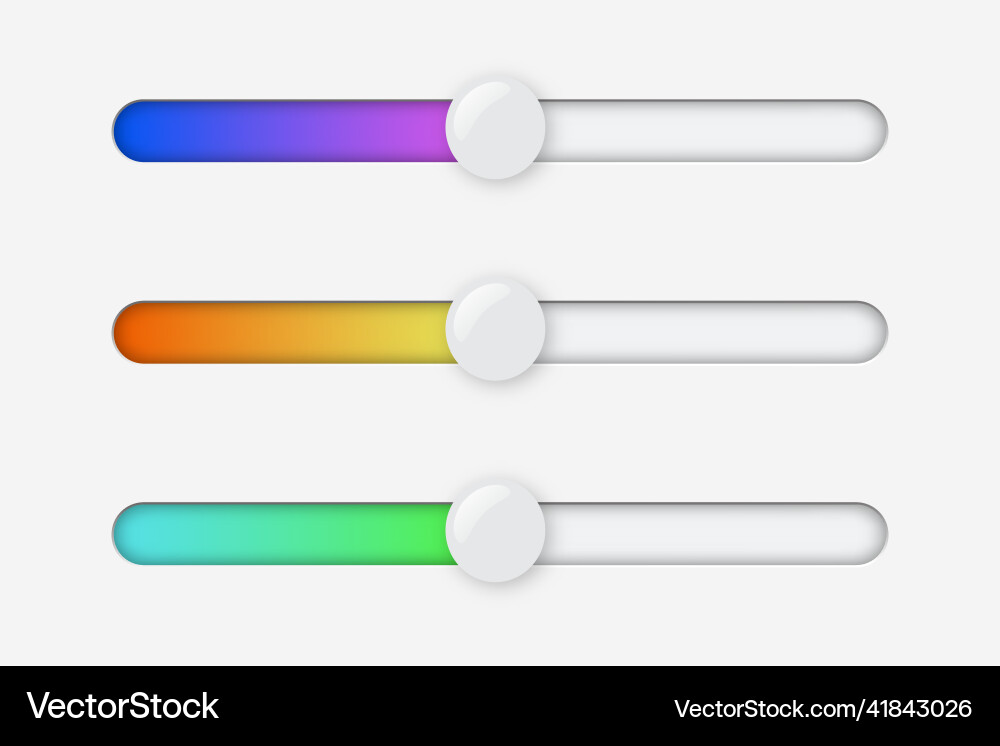 Scrollbars website design template scroll bars Scrollbars website design template scroll bars vector image