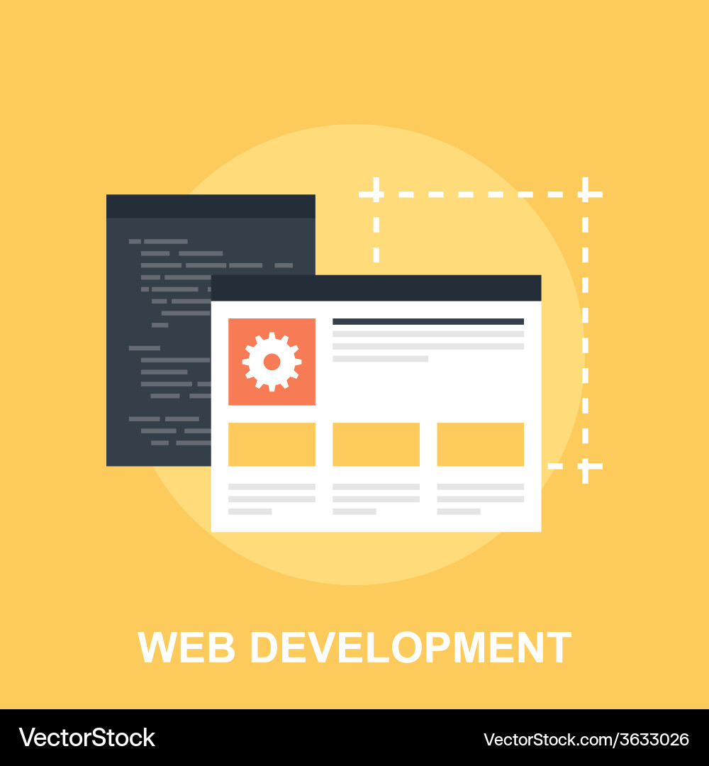 Web development vector image