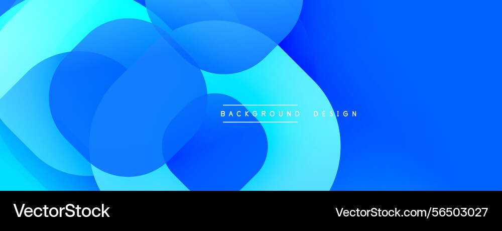 Abstract blue shapes overlap creating dynamic Abstract blue shapes overlap creating dynamic vector image