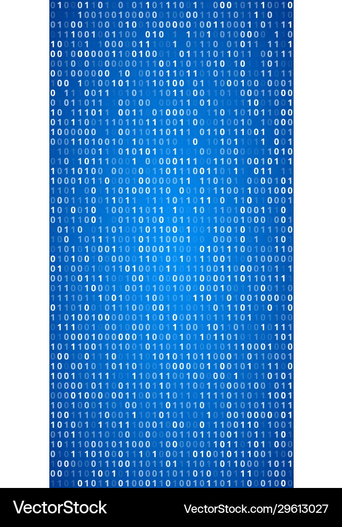 Binary Code Screen - Gradient vektorbild