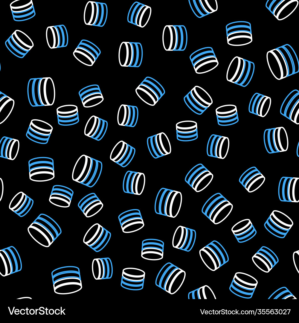Line database icon isolated seamless pattern Vector Image