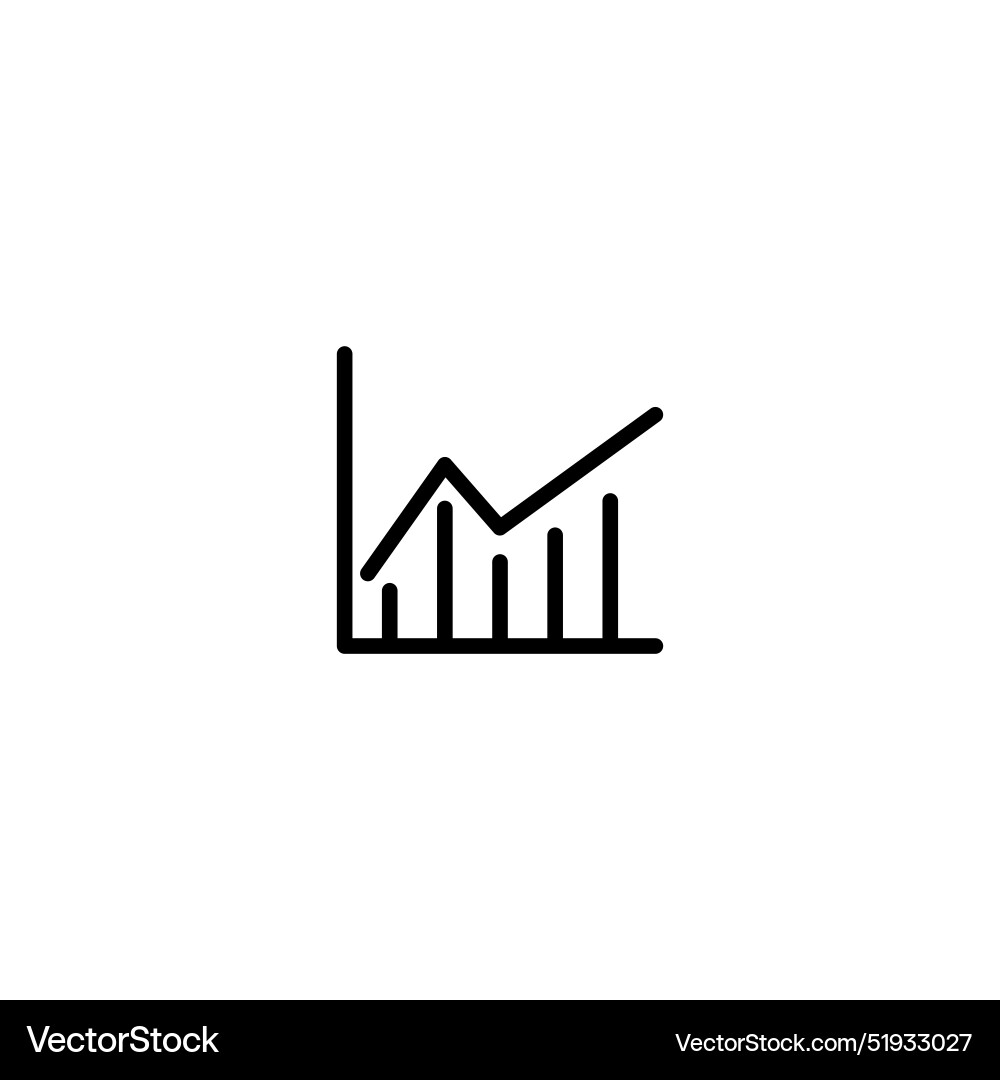 Performance stats icon ideal for metrics and data vector image