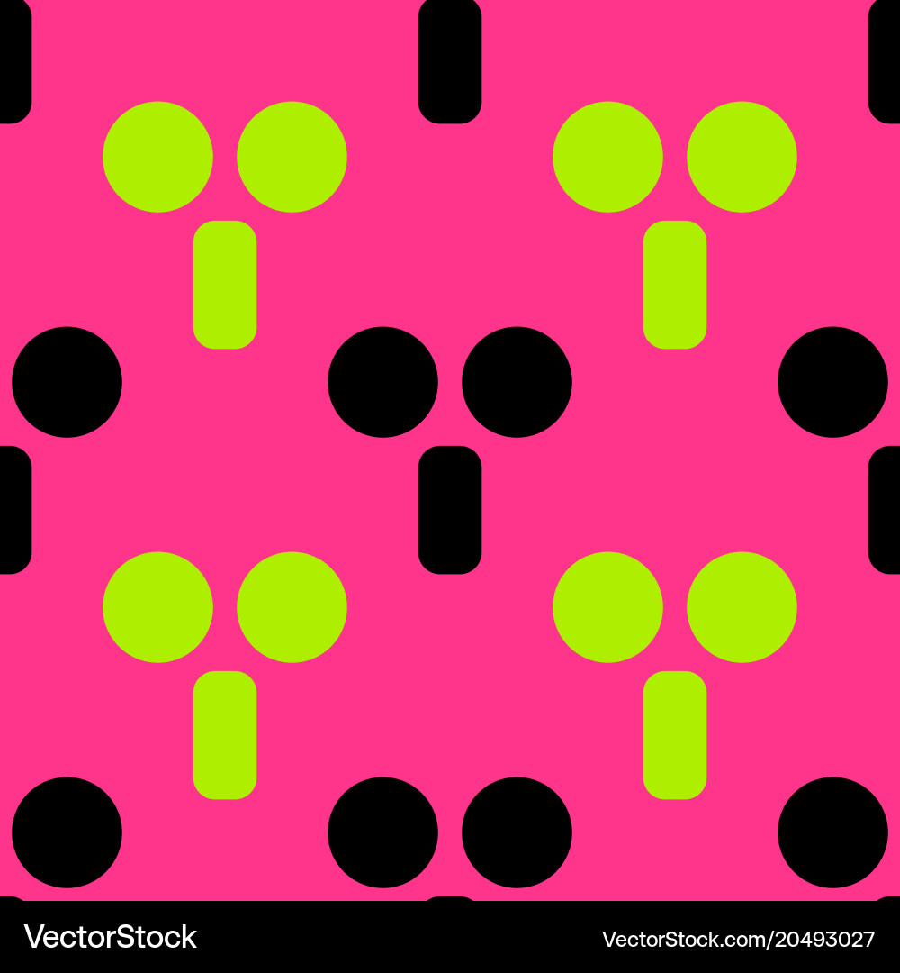 Robot mechanism seamless pattern vector image