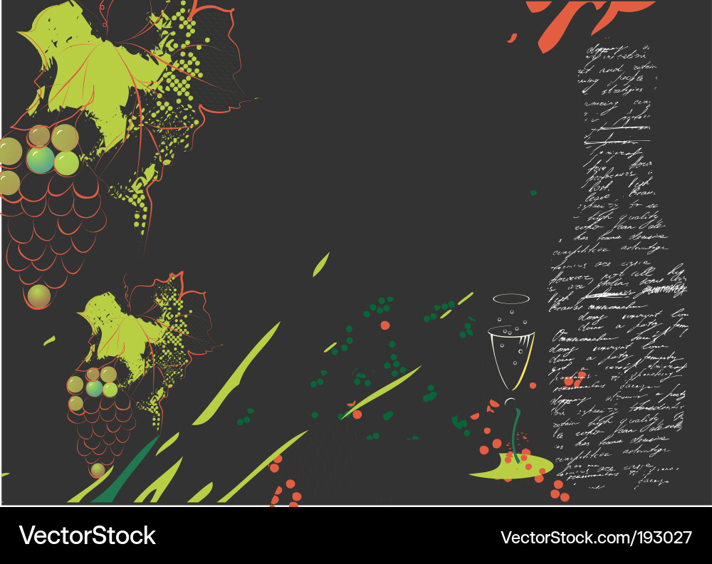 Rustic Grapevine Background vector image