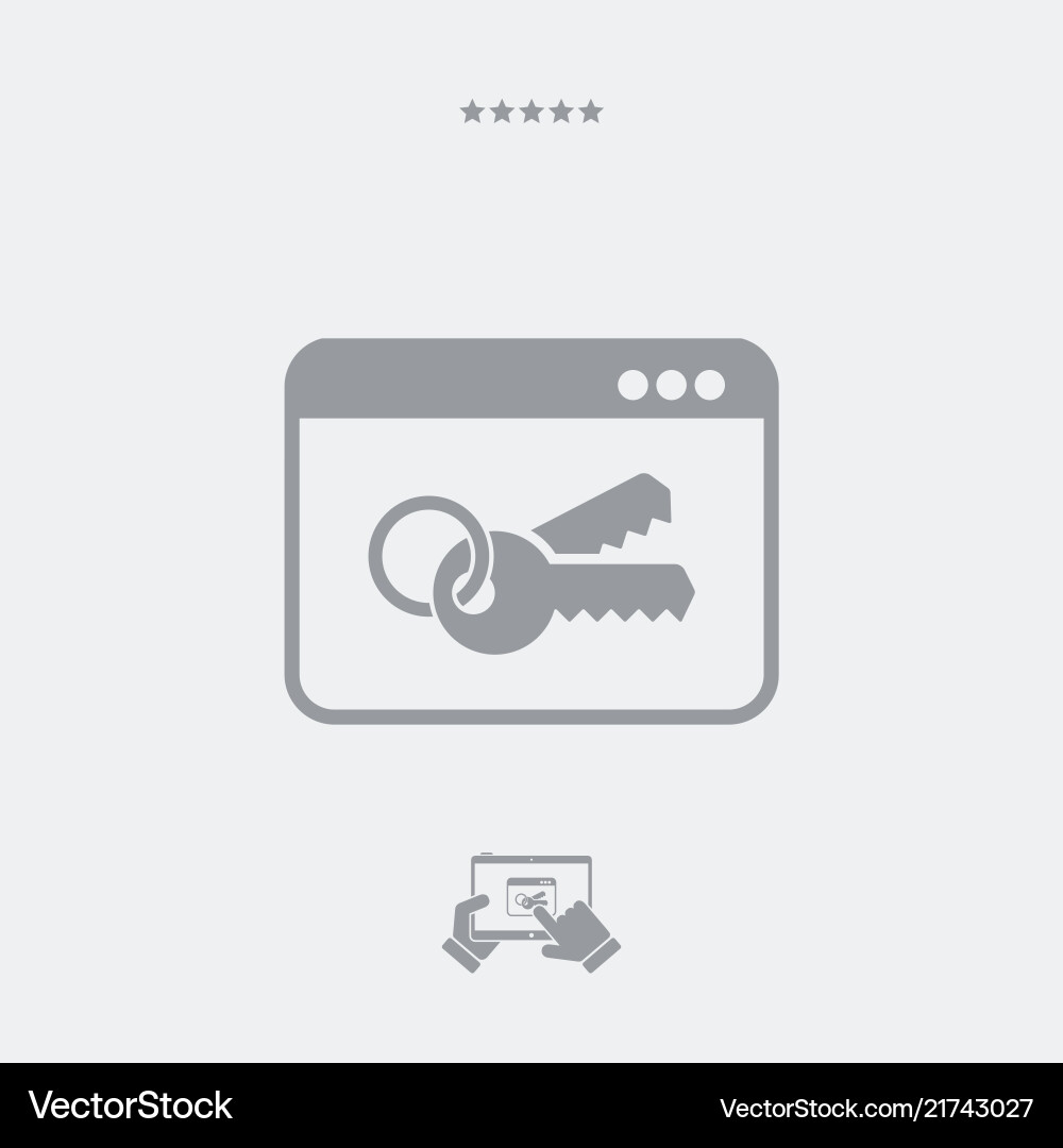 Security application vector image