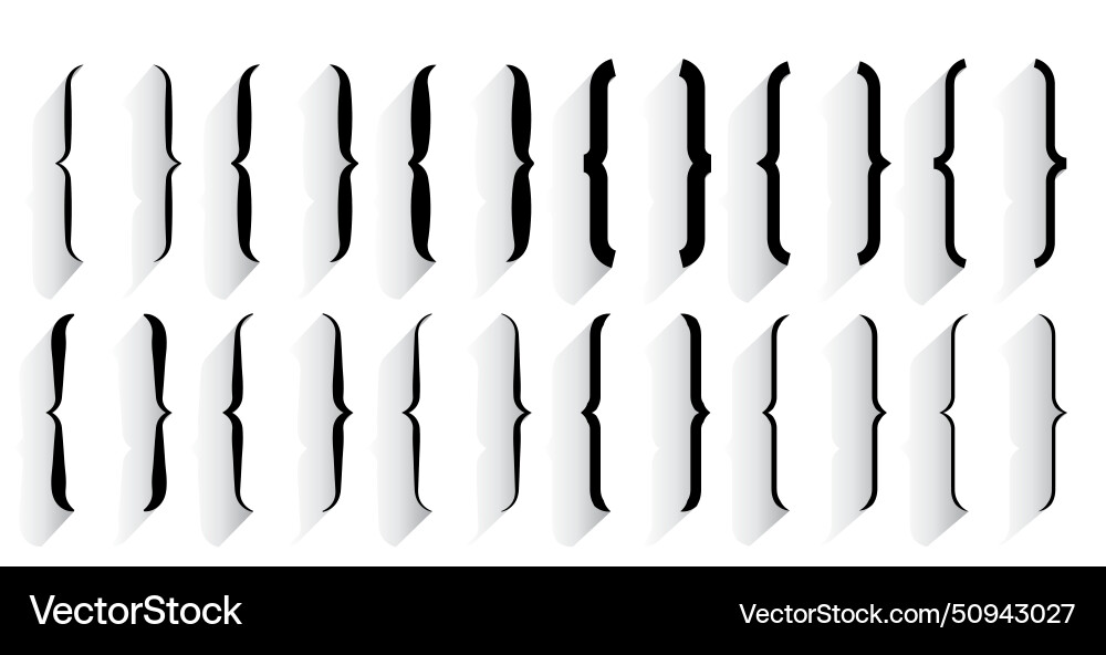 Set of quotation bracket frame background Vector Image