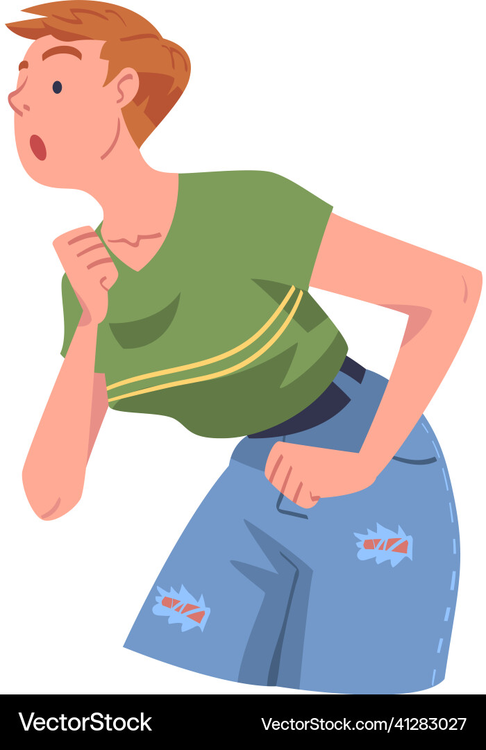 Woman Gazing with Curiosity Vector Image