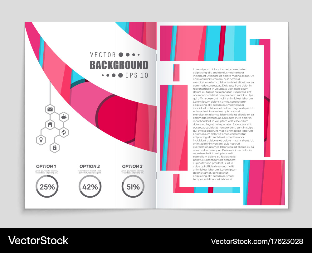 Abstract layout background set for art vector image