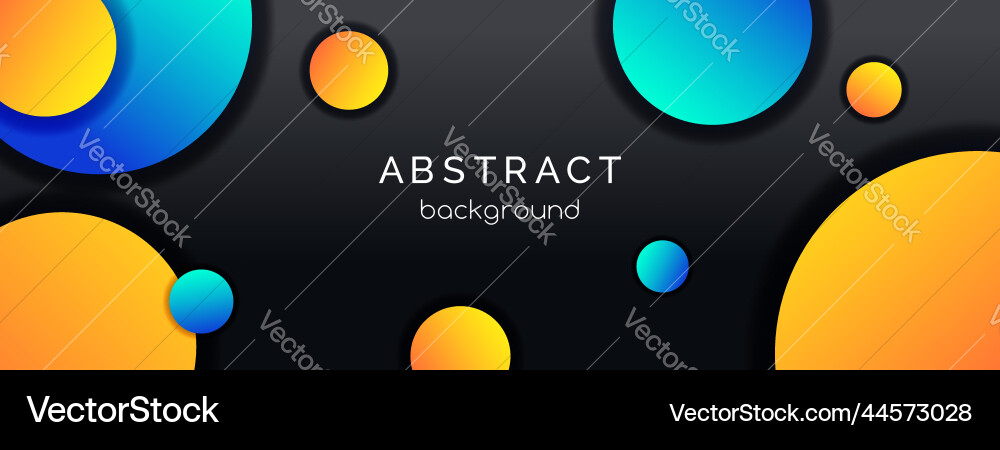 Abstract long banner with colorful gradient Abstract long banner with colorful gradient vector image