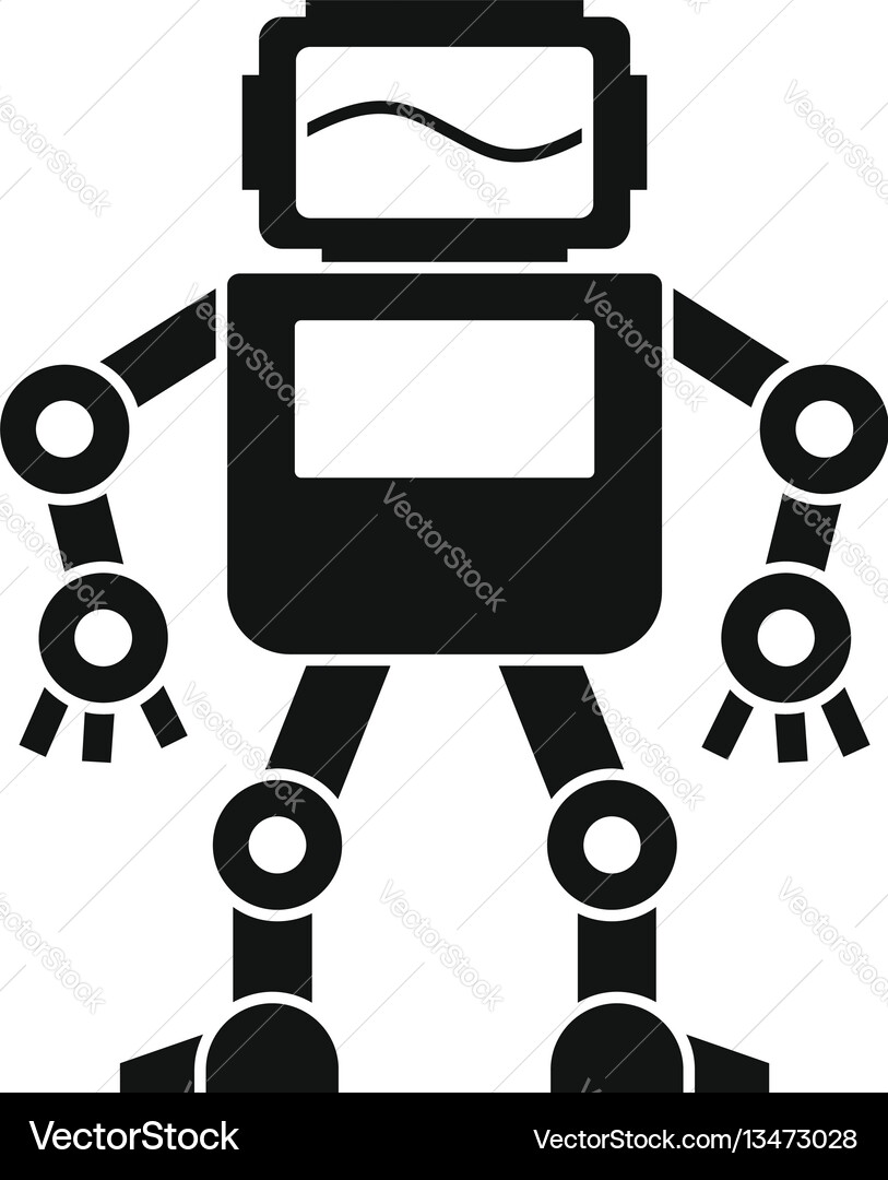 Automatic mechanism icon simple style Vector Image