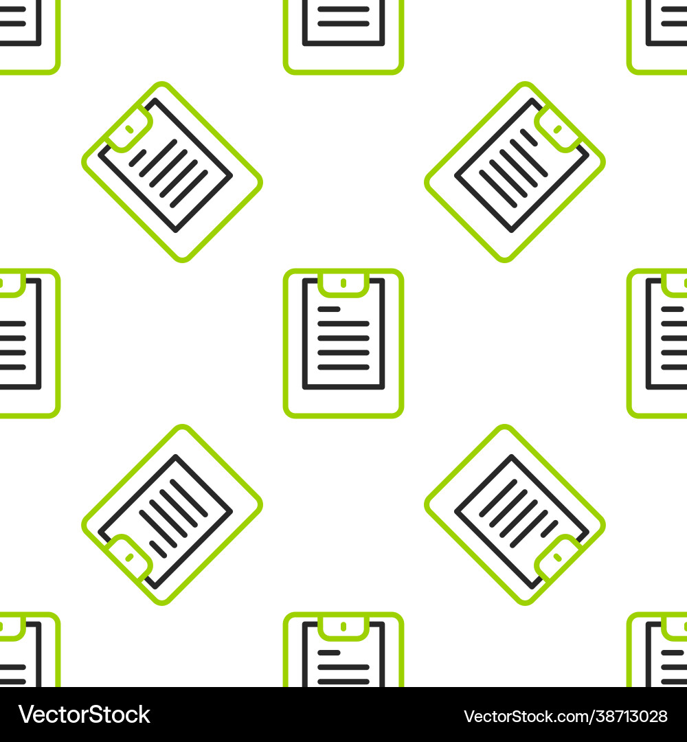 Line server data report icon isolated seamless Line server data report icon isolated seamless vector image