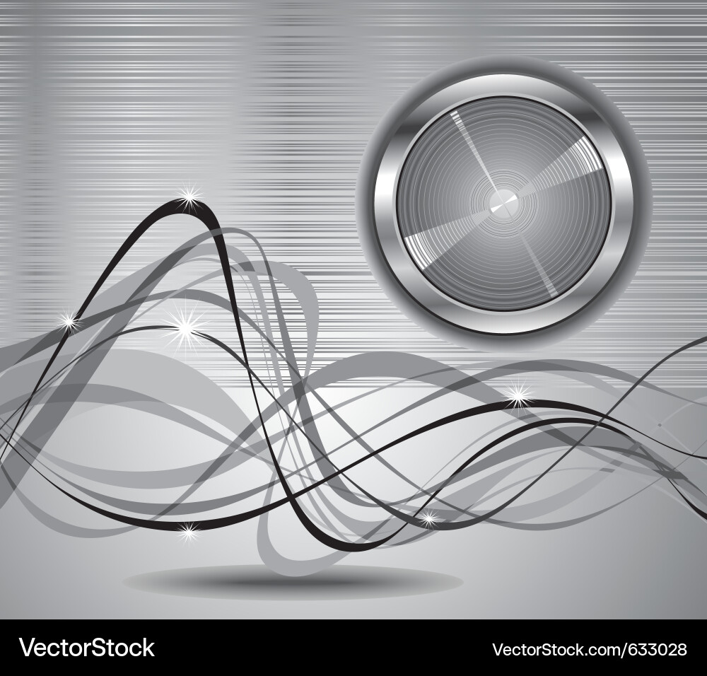 Metallic Abstract Button Background Vector Image