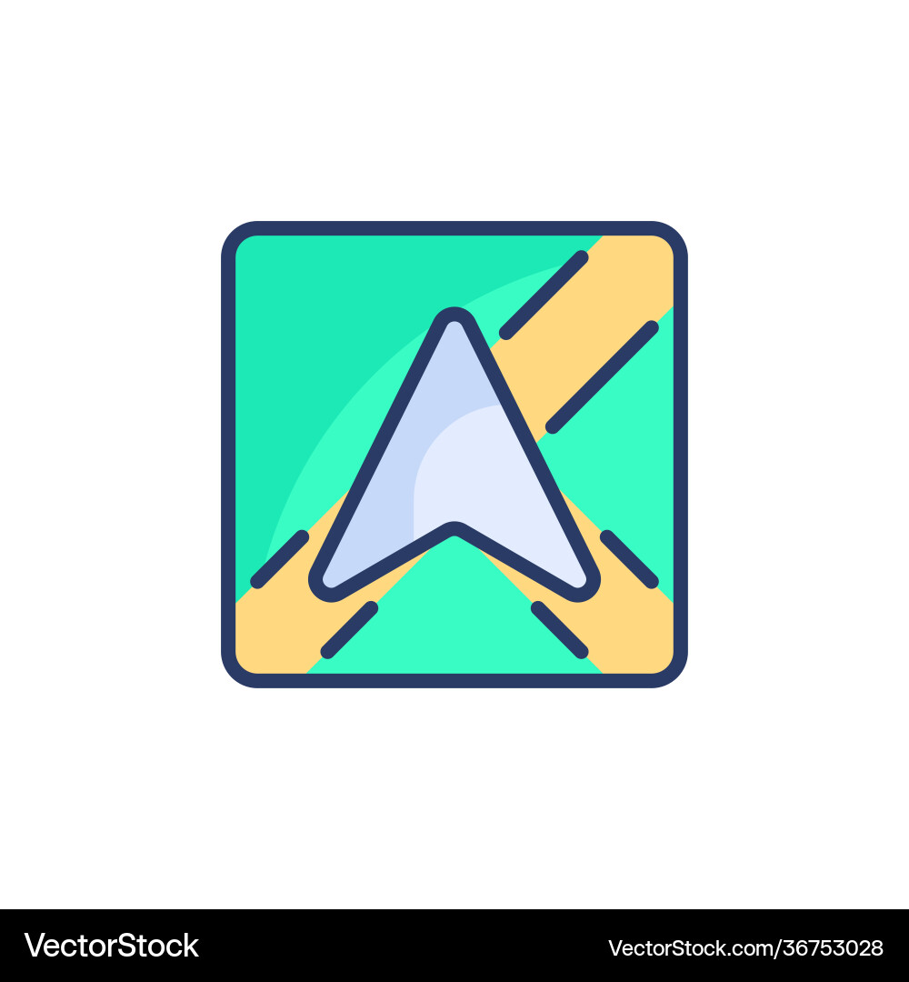 Navigation icon in logotype Vector Image
