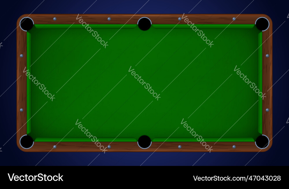 Real Pool Table Top View Pool Table Background - Top View – Royalty-Free Vector | VectorStock