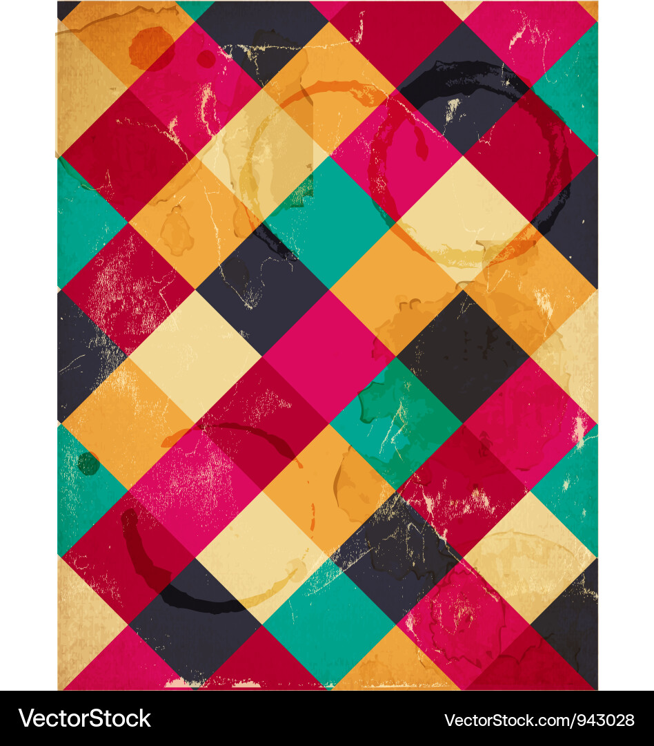 Retro Pattern Background vector image