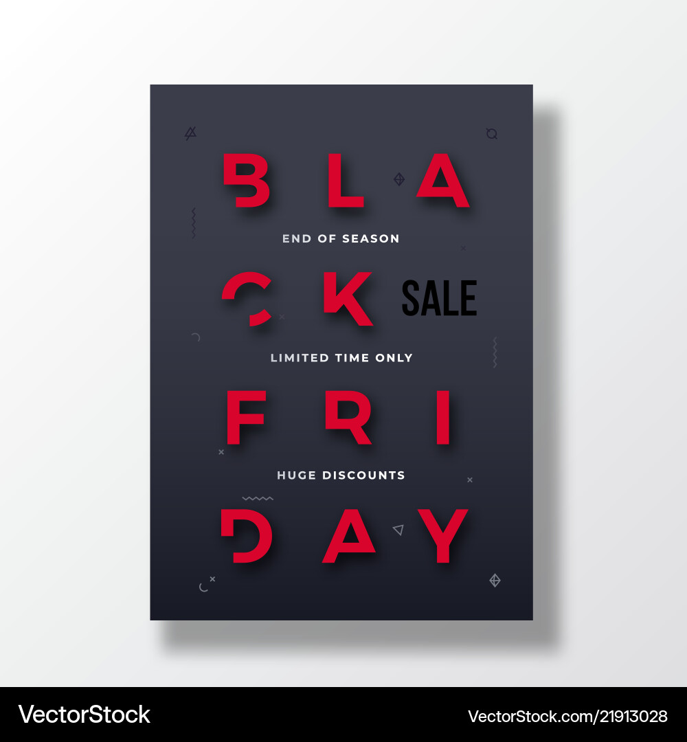 Schwarz friday stilvolle Typografie Banner Poster Schwarz friday stilvolle Typografie Banner Poster vektorbild