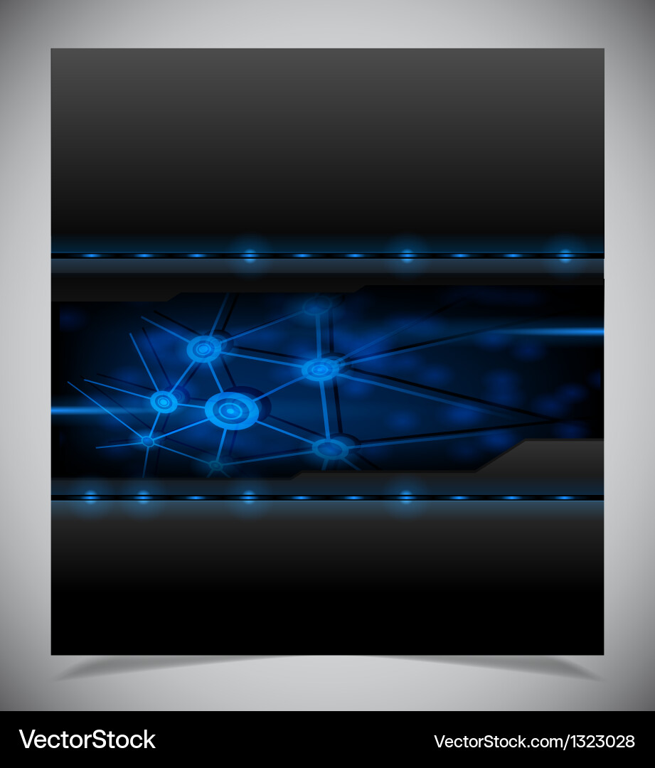 Smooth colorful abstract techno background vector image
