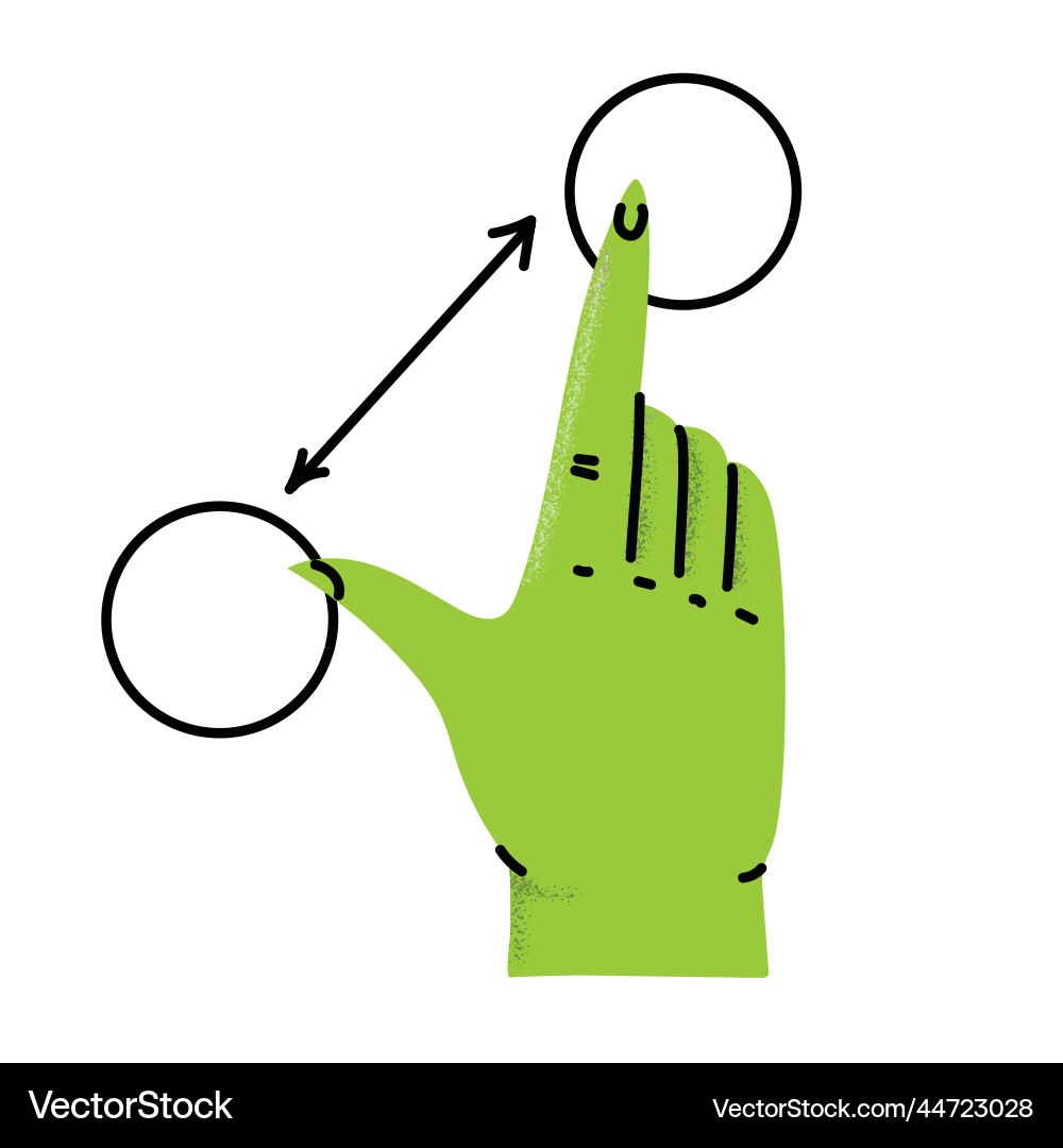 Touch screen gesture icon hand click Touch screen gesture icon hand click Vector Image