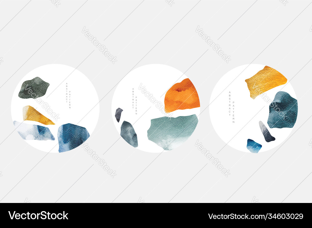Abstract background with japanese wave pattern Abstract background with japanese wave pattern vector image
