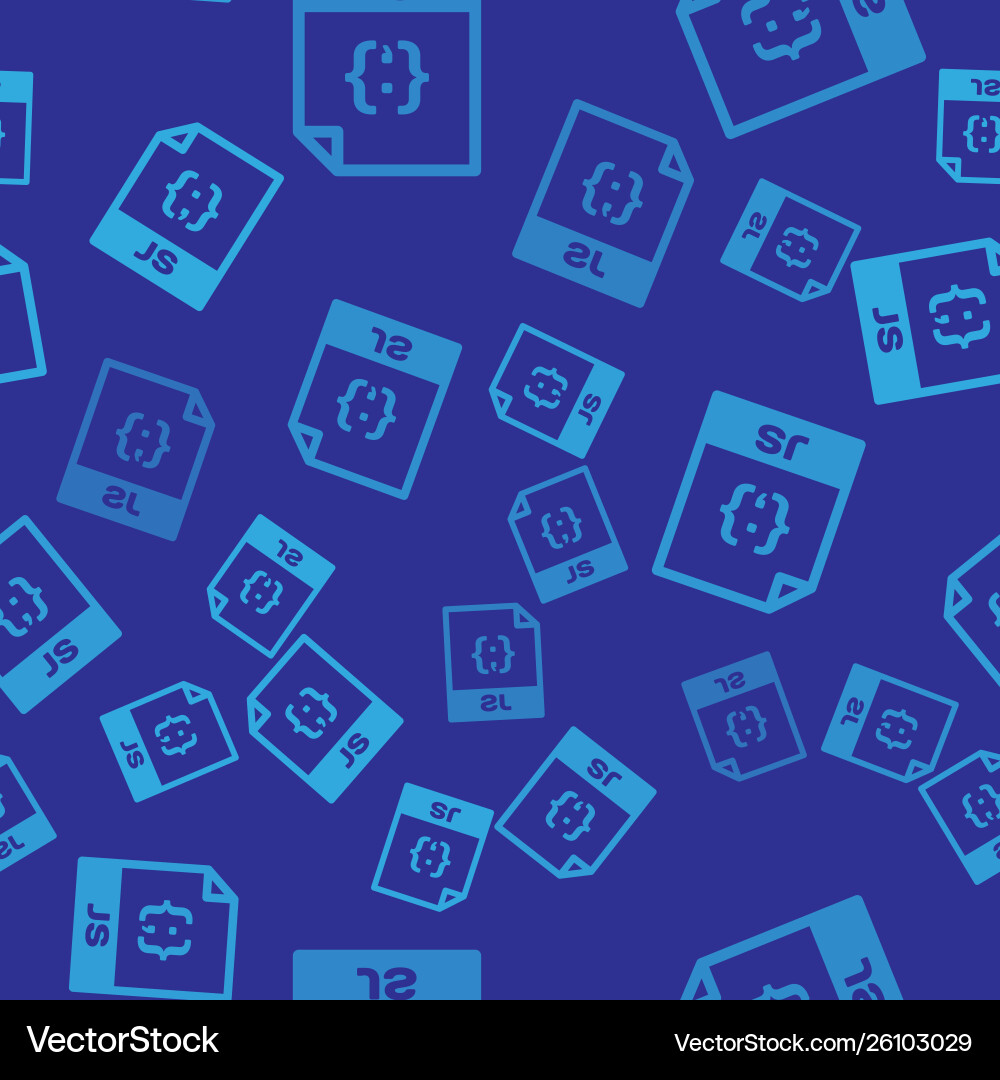 Blue js file document icon download button Blue js file document icon download button vector image
