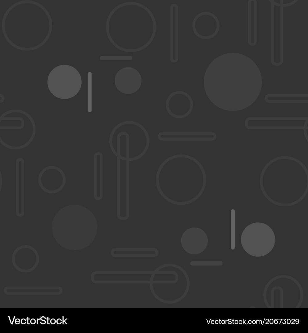 Connected circles and lines seamless pattern vector image