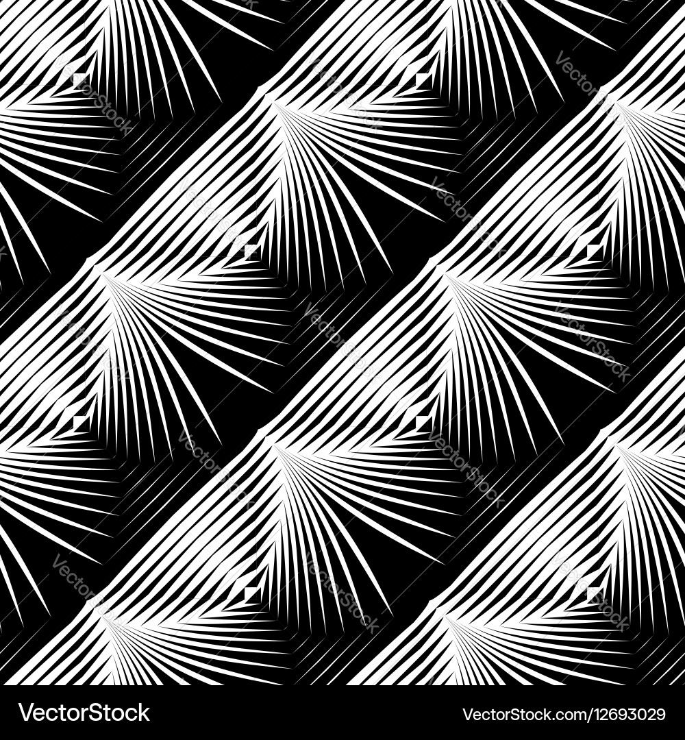 Design seamless monochrome shell pattern vector image