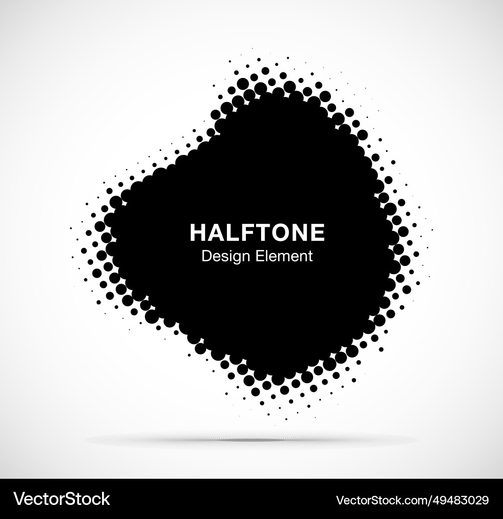 Dots pattern frame halftone background Dots pattern frame halftone background vector image