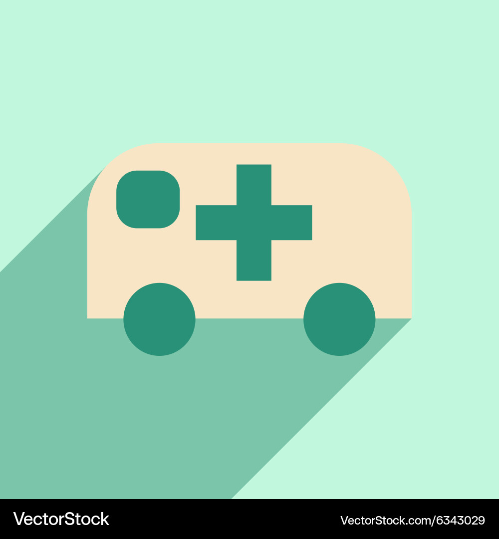 Flat with shadow icon and mobile application Vector Image