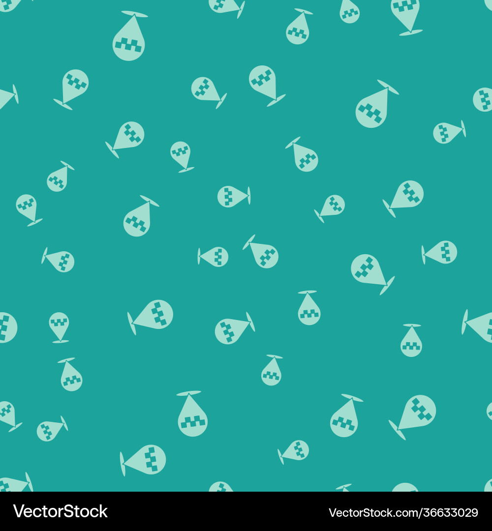 Green map pointer with taxi icon isolated seamless Green map pointer with taxi icon isolated seamless vector image