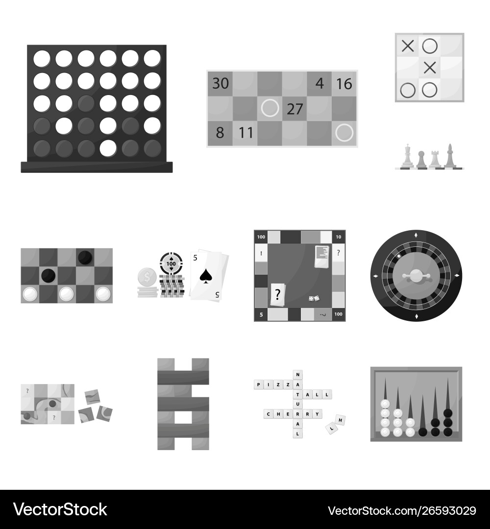 Isolated object play and luck icon set Isolated object play and luck icon set vector image
