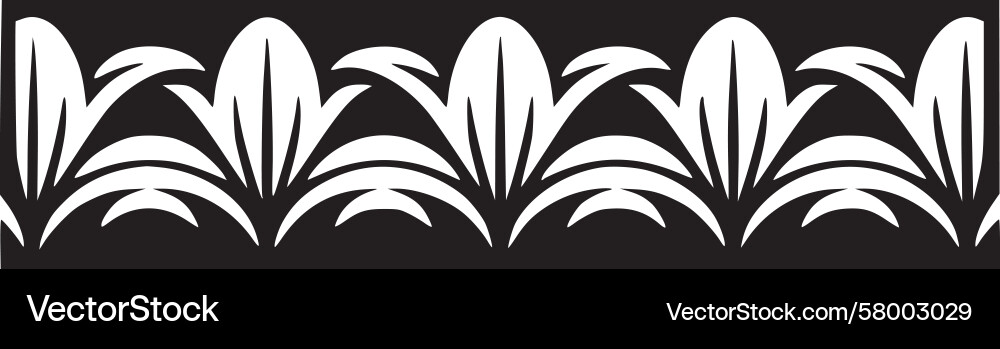 Leaf Border Pattern Vector Image