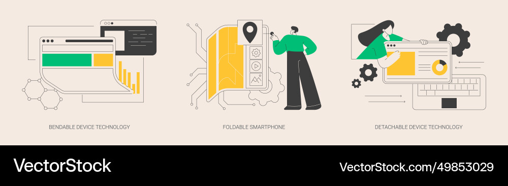 Next-generation electronics abstract concept Vector Image