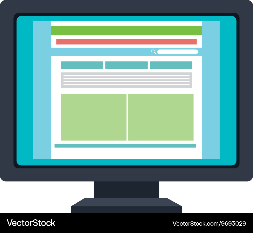 Responsive web design vector image