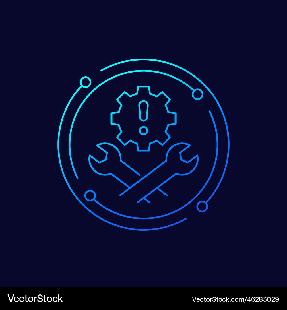 Technical Problem Solving Icon vector image