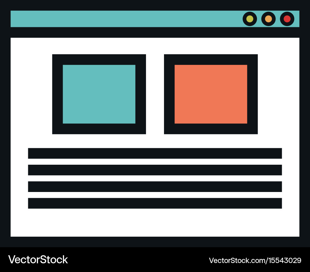 Template web isolated icon Vector Image