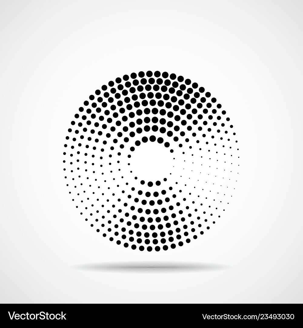 Abstract dotted circles dots in circular form Abstract dotted circles dots in circular form Vector Image