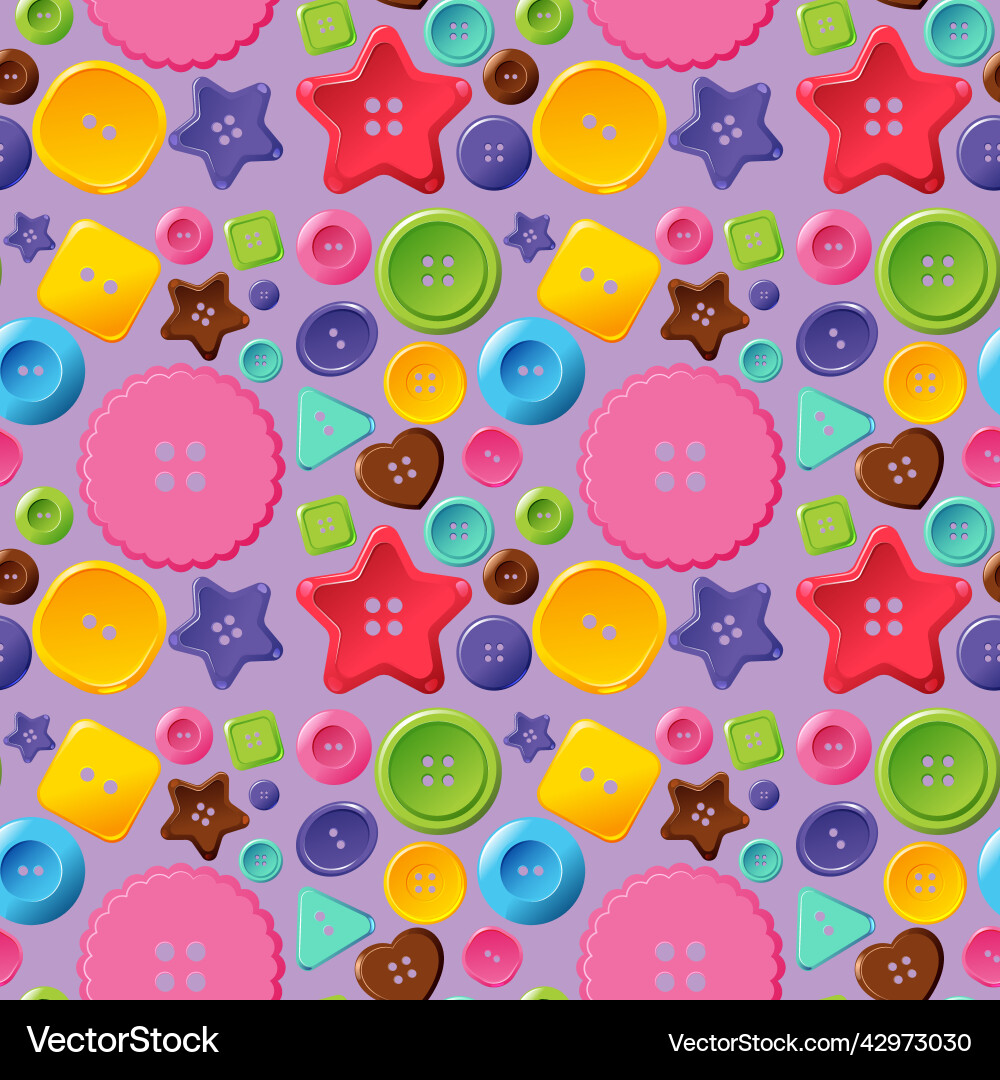 Colourful buttons seamless pattern Colourful buttons seamless pattern vector image