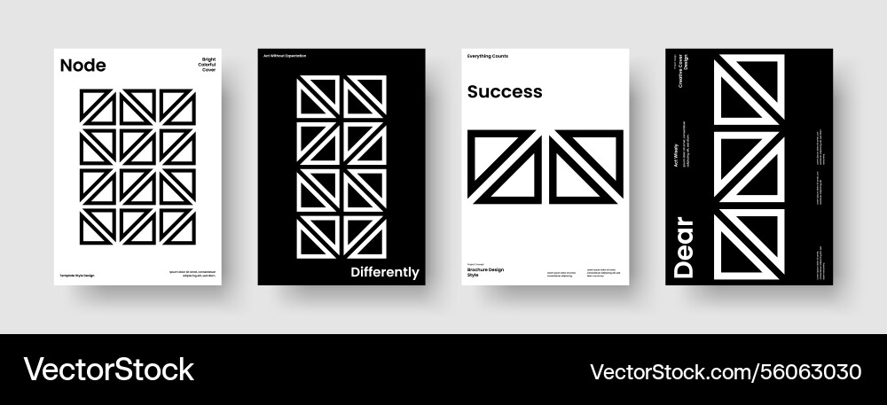 Isolated business presentation layout creative Vector Image