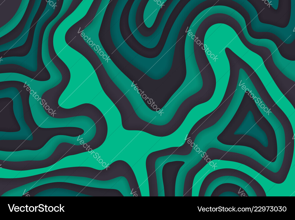 Papercut multi layers color background vector image