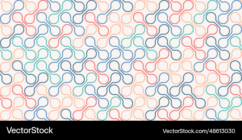 Seamless background of simple abstract elements vector image