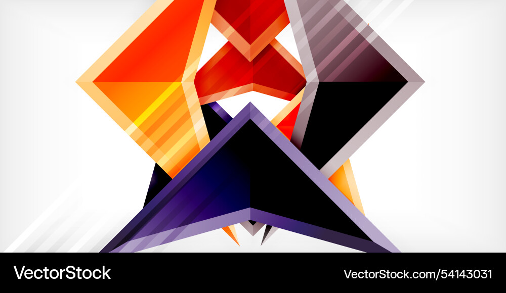 Abstract background color triangles and arrows Abstract background color triangles and arrows Vector Image