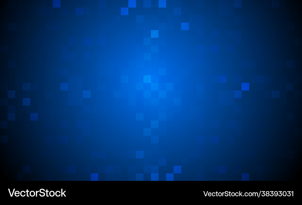 Abstract blue random pixel background design Abstract blue random pixel background design vector image