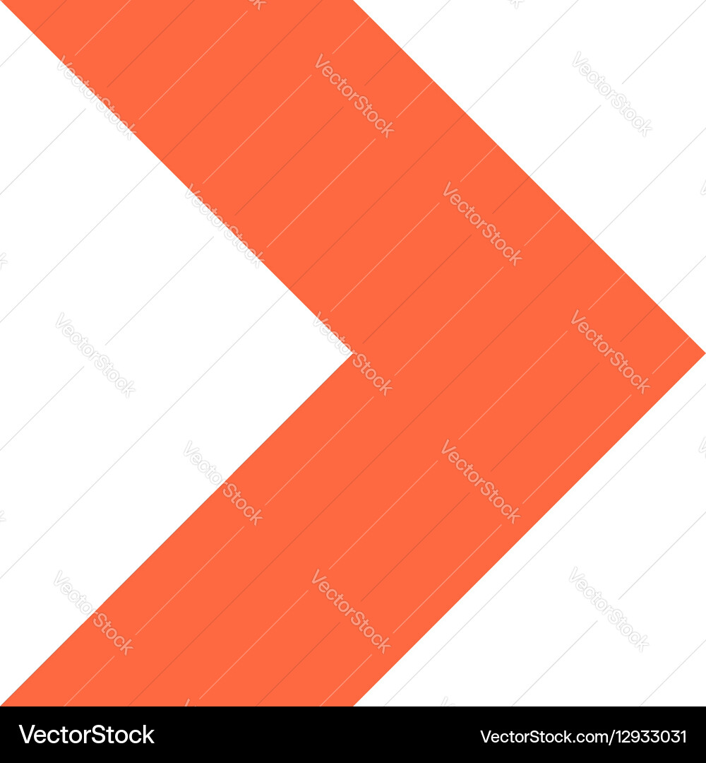 Arrow icon direction button pointer sign flat Vector Image