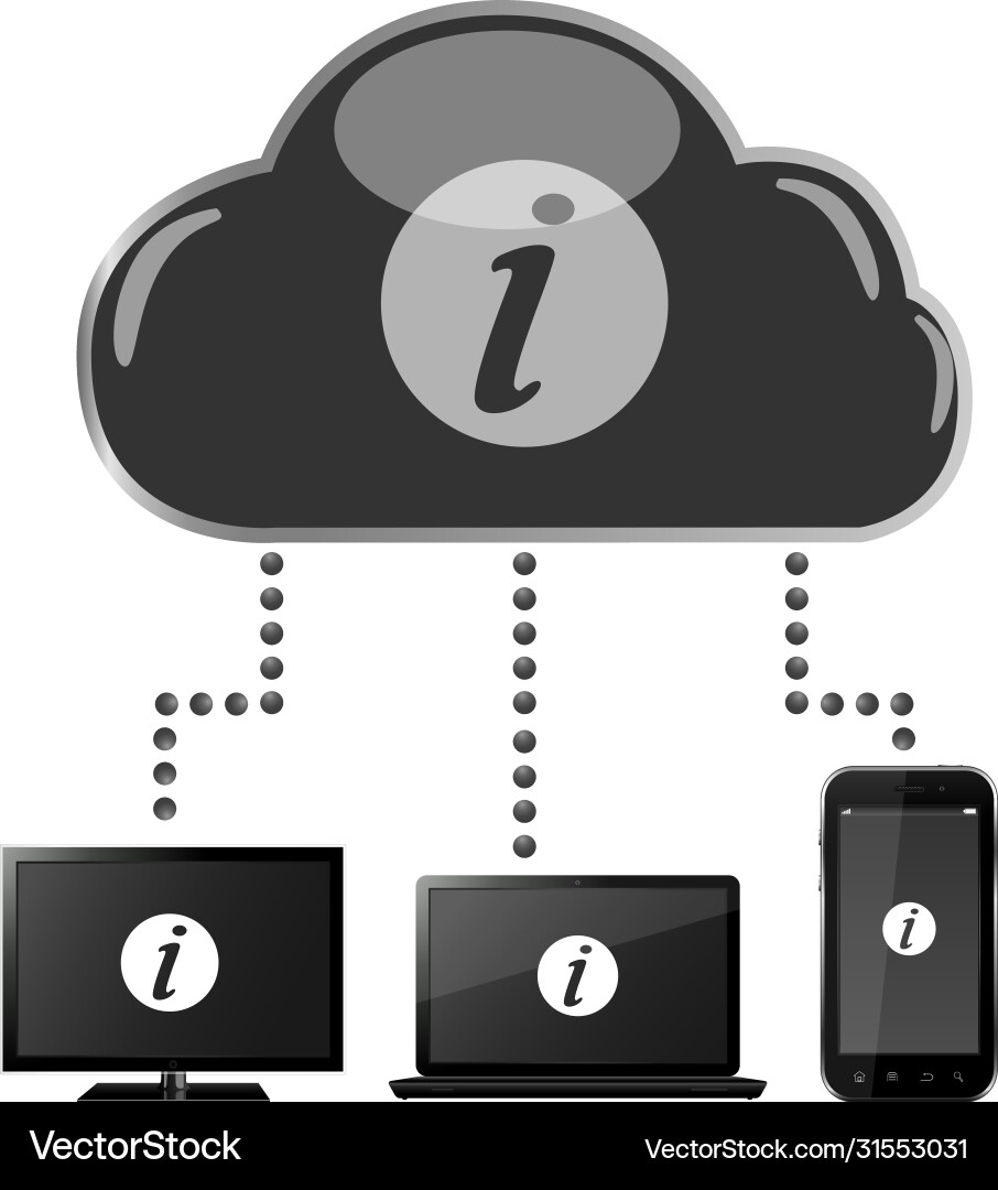 Cloud computing concept Cloud computing concept vector image