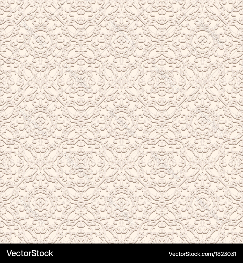 Delicate Scroll Muster Vektorbild