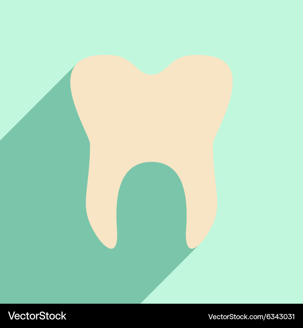 Flat with shadow icon and mobile application vector image