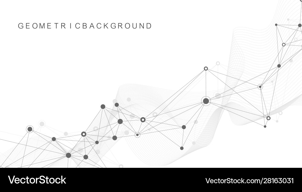Geometric abstract background with connected line Geometric abstract background with connected line vector image